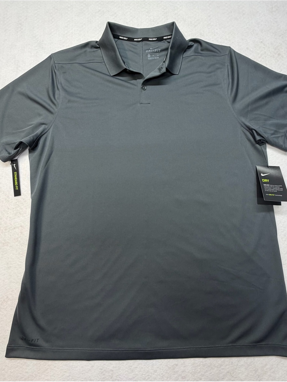 Nike Men's Polo Shirt - Charcoal Gray
